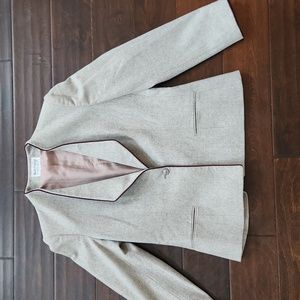 Diane Von Furstenberg grey wool blazer 2